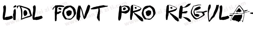 Lidl Font Pro Regula字体转换